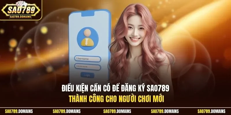 Điều kiện cần có để đăng ký Sao789 thành công cho người chơi mới
