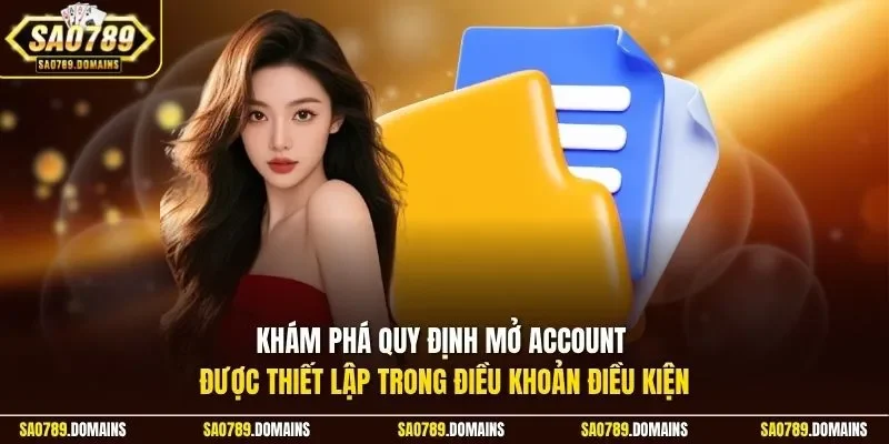 Khám phá quy định mở account được thiết lập trong điều khoản điều kiện